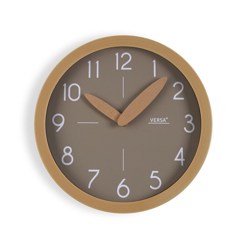 Orologio da Parete Versa Grigio Plastica Minimalista 4,1 x 30 x 30 cm