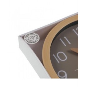 Orologio da Parete Versa Grigio Plastica Minimalista 4,1 x 30 x 30 cm