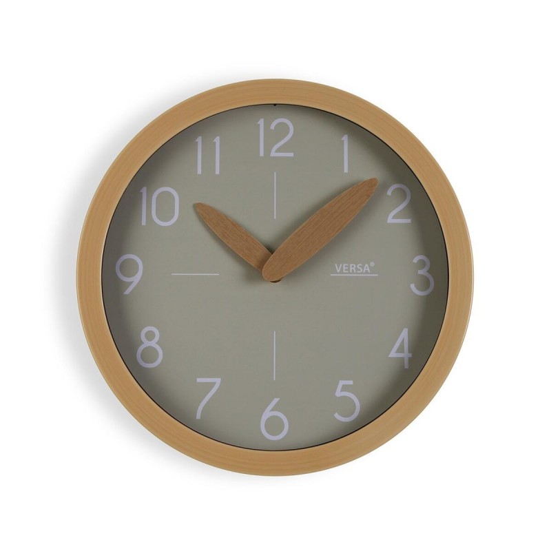 Orologio da Parete Versa Grigio Plastica Minimalista 4,1 x 30 x 30 cm
