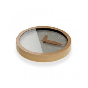 Orologio da Parete Versa Grigio Plastica Minimalista 4,1 x 30 x 30 cm