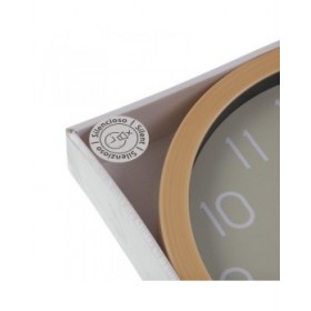 Orologio da Parete Versa Grigio Plastica Minimalista 4,1 x 30 x 30 cm