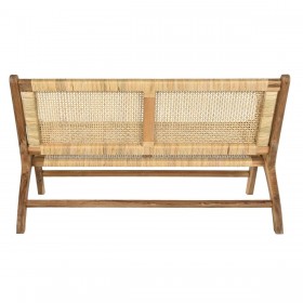 Panca DKD Home Decor Marrone Naturale 120 x 76 x 68 cm
