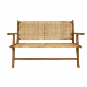Panca DKD Home Decor Marrone Naturale 120 x 76 x 68 cm