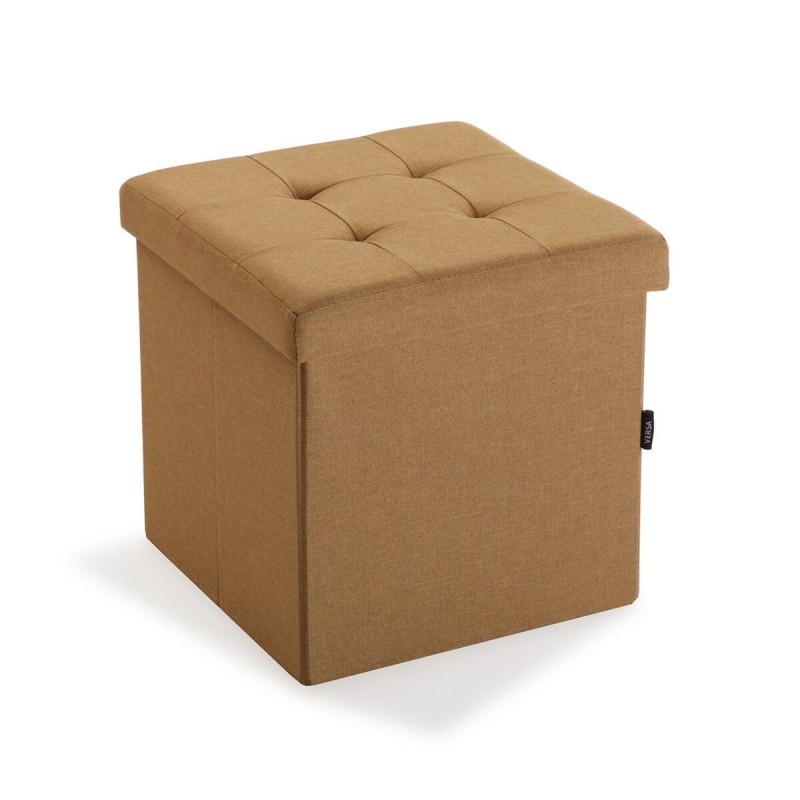 Cassapanca Smontabile Versa Senape Legno MDF 38 x 37,5 x 38 cm