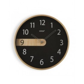 Orologio da Parete Versa Nero Plastica Quarzo 4,3 x 30,5 x 30,5 cm