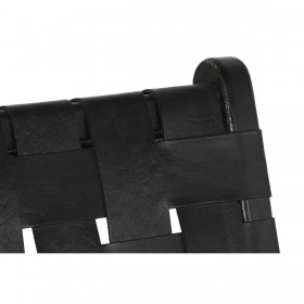 Sedia da Sala da Pranzo DKD Home Decor Nero 65 x 79 x 70 cm