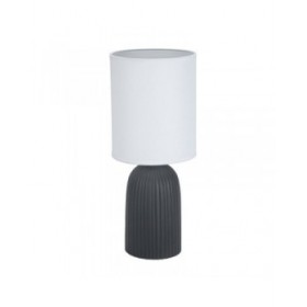 Lampada da tavolo Versa Nero Cotone Ceramica 40 W 15 x 36 cm