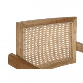 Sedia da Sala da Pranzo DKD Home Decor Naturale Teca Rattan (58 x 56 x 82 cm)