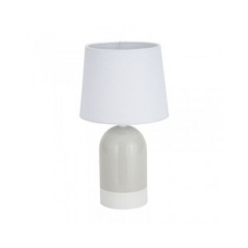 Lampada da tavolo Versa Duo Beige Lino Ceramica 40 W 18 x 32,5 cm