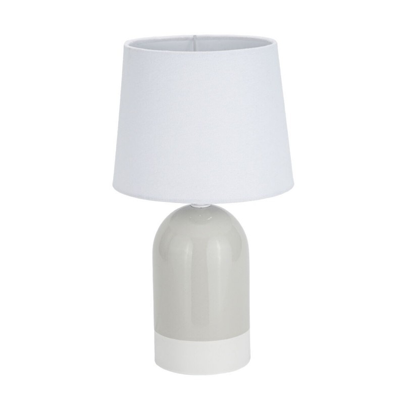 Lampada da tavolo Versa Duo Beige Lino Ceramica 40 W 18 x 32,5 cm