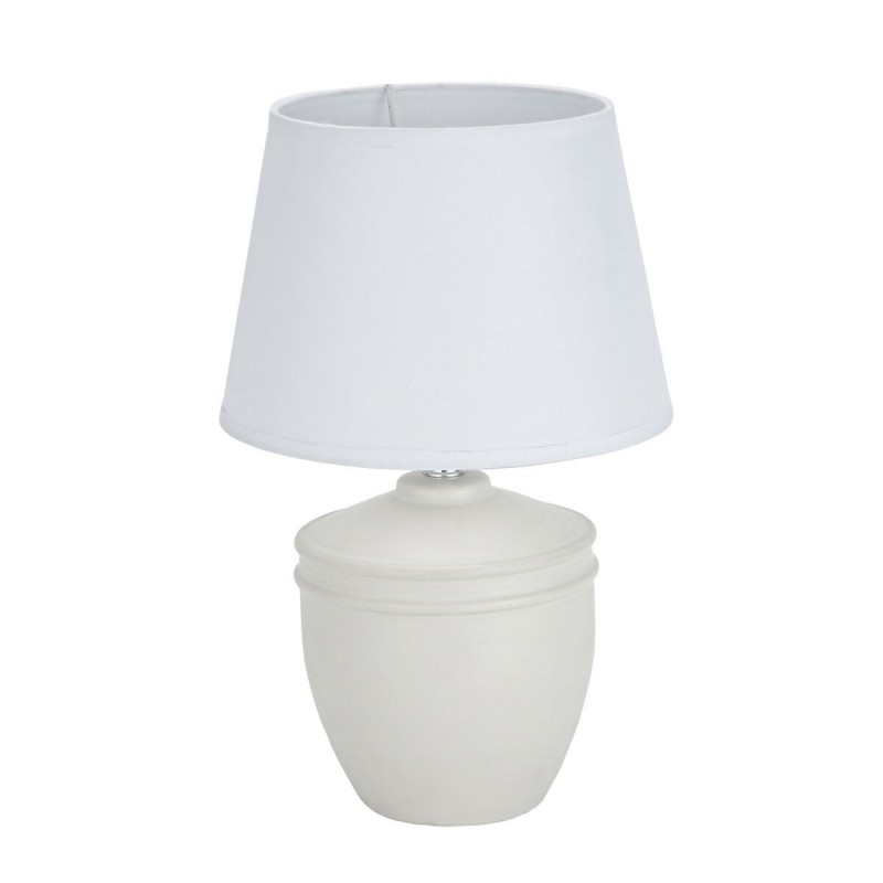 Lampada da tavolo Versa Aurelia Bianco Cotone Ceramica 40 W 20 x 31,5 cm