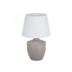 Lampada da tavolo Versa Aurelia Grigio Cotone Ceramica 40 W 20 x 31,5 cm