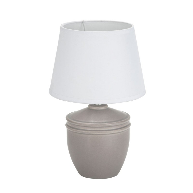 Lampada da tavolo Versa Aurelia Grigio Cotone Ceramica 40 W 20 x 31,5 cm