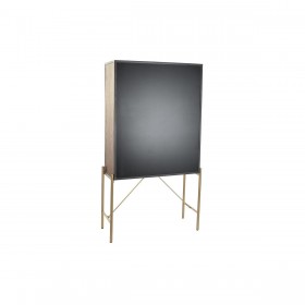 Credenza DKD Home Decor 85 x 35 x 155 cm Cristallo Nero Rosa Dorato Metallo Giallo