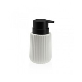 Dispenser di Sapone Versa Bianco Ceramica Bambù