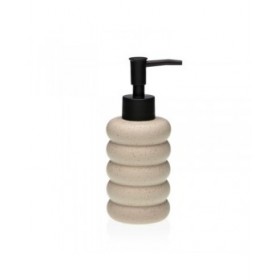 Dispenser di Sapone Versa Beige Ceramica Bambù