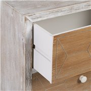 Mobile TV DKD Home Decor Giallo Verde Dorato Marrone scuro Metallo Cristallo 140 x 35 x 55 cm