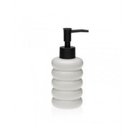Dispenser di Sapone Versa Bianco Ceramica Bambù