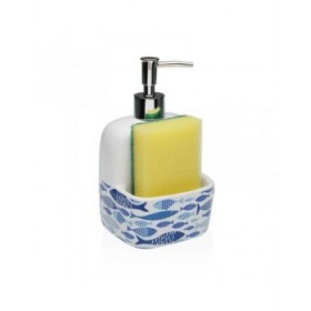 Dispenser di Sapone Versa AQUA 2 Ceramica 9,4 x 17,8 x 10,5 cm