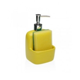Dispenser di Sapone Versa Giallo Ceramica 9,4 x 17,8 x 10,5 cm