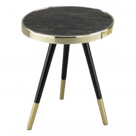 Tavolo aggiuntivo DKD Home Decor Cristallo Acciaio (42,5 x 42,5 x 48 cm)
