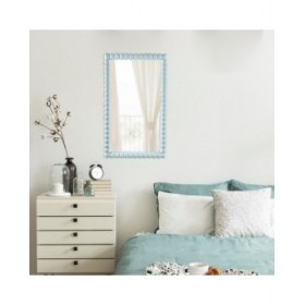 Specchio da parete Versa Azzurro 3,8 x 76 x 45,5 cm