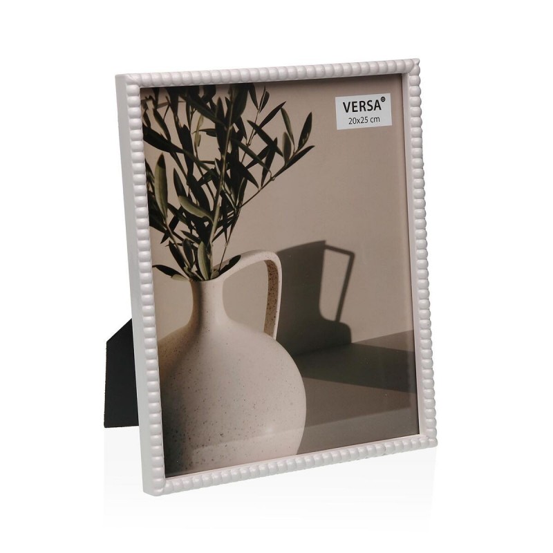 Cornice Portafoto Versa Bianco Legno MDF 2 x 21,3 x 16,3 cm