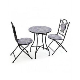 Tavolo con 2 sedie Versa Melo 60 x 71 x 60 cm