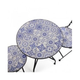 Tavolo con 2 sedie Versa Melo 60 x 71 x 60 cm