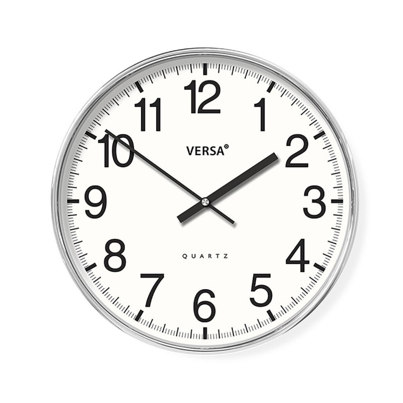 Orologio da Parete Versa Bianco Plastica 4 x 30 x 30 cm