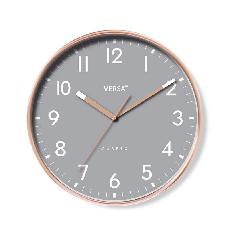 Orologio da Parete Versa Grigio Plastica 4 x 30 x 30 cm