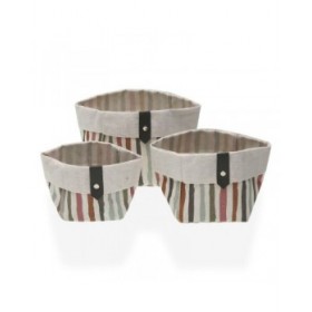 Set di Cestini Versa Ligne 14 x 14 x 14 cm