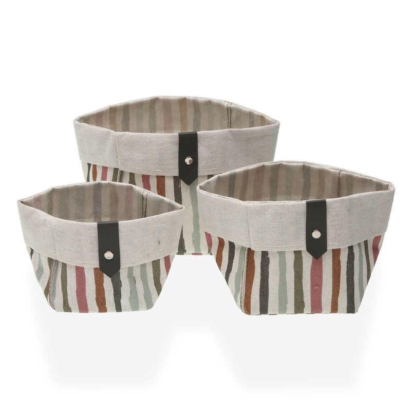 Set di Cestini Versa Ligne 14 x 14 x 14 cm