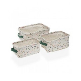 Set di Cestini Versa Dotty 18 x 14 x 28 cm