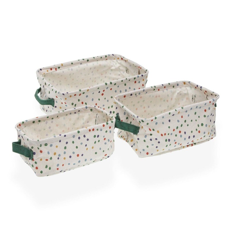 Set di Cestini Versa Dotty 18 x 14 x 28 cm