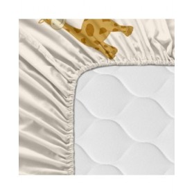 Lenzuolo con angoli HappyFriday Beige Multicolore 90 x 200 x 32 cm animali
