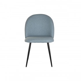 Sedia da Sala da Pranzo DKD Home Decor Nero Azzurro 50 x 52 x 84 cm