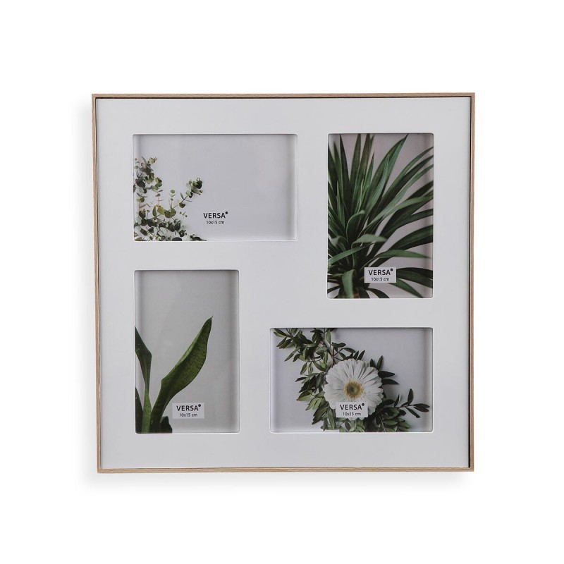 Cornice Portafoto Versa Bianco Legno 31,5 x 31,5 cm