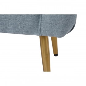 Panca DKD Home Decor   103 x 46 x 42 cm Azzurro Dorato Metallo