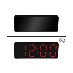 Orologio-Sveglia Versa Nero Rosso