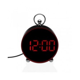 Orologio-Sveglia Versa Nero Rosso