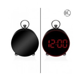Orologio-Sveglia Versa Nero Rosso