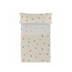 Set di Lenzuola HappyFriday  HF Mini Animals Multicolore Singolo 2 Pezzi