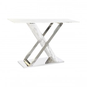 Ingresso DKD Home Decor Bianco Grigio Argentato Cristallo Acciaio 120 x 40 x 75 cm