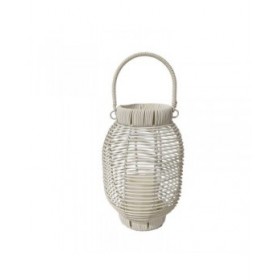 Torcia a LED Versa Bianco Rattan