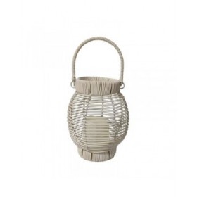 Torcia a LED Versa Bianco Rattan