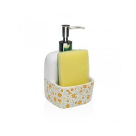 Dispenser di Sapone Versa CLIVIA Ceramica 9,4 x 17,8 x 10,5 cm