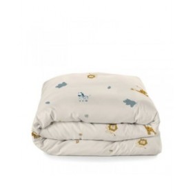 Set di copripiumino HappyFriday Mini Animals Multicolore Culla Neonato 2 Pezzi
