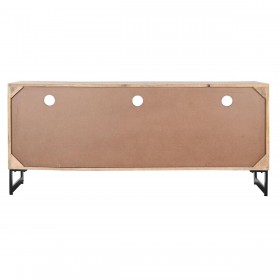 Mobile TV DKD Home Decor Naturale Nero Metallo Legno di mango (150 x 40 x 65 cm)