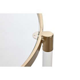 Tavolino da Caffè DKD Home Decor Glamour Trasparente Dorato Acrilico Metallo 87 x 87 x 50 cm